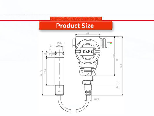 Customized Digital Display Explosion Proof Level Transmitter For Liquid Level Gauge