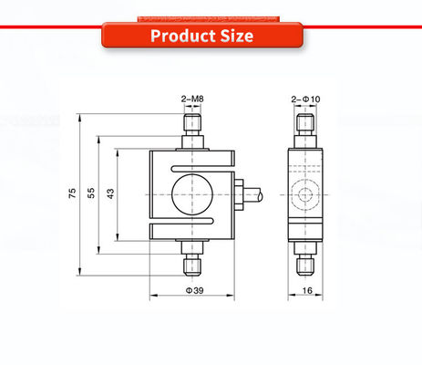 UNIVO UBWP303Y precise force sensor for measuring tension and compression force, small electronic scale with robotic arm