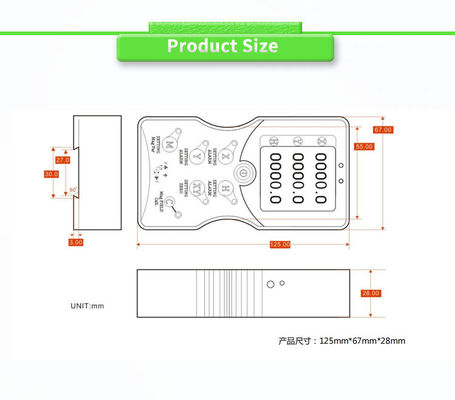 360° Measuring Range UBSDC-232Y High-Precision Digital Display Three-Dimensional Gyroscope North Finder