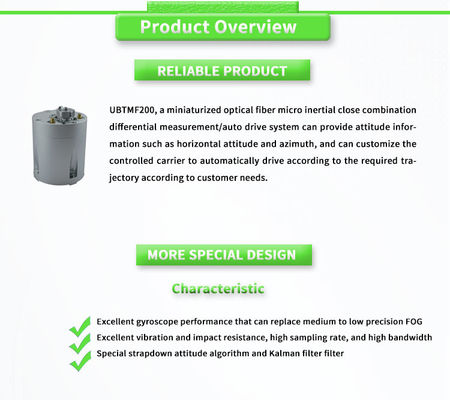 Fiber Optic Micro Inertial Tight Combination with RS422 Output and 0.1m/s Speed Accuracy