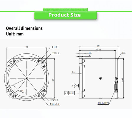 UBTPT500Y Navigation Inertial System Fiber Optic Gyroscope Sensor for OEM Customization