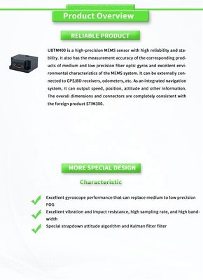 Fast And Accurate Data Transfer With UBTM400 Antenna Inertial Navigation System