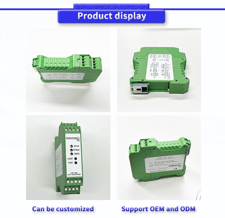LDM-1000Y LED Screen LVDT RVDT 4 5 6 Line Displacement Sensor Signal ...