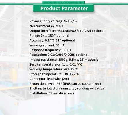 Universal Industrial Inclination Sensor with High Precision and Customized ODM Support