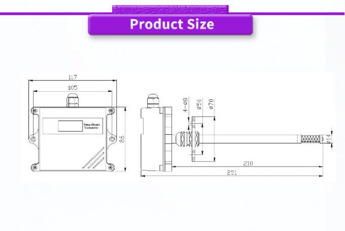 High Precision Explosion-Proof Temperature Humidity Sensor Transmitter ...
